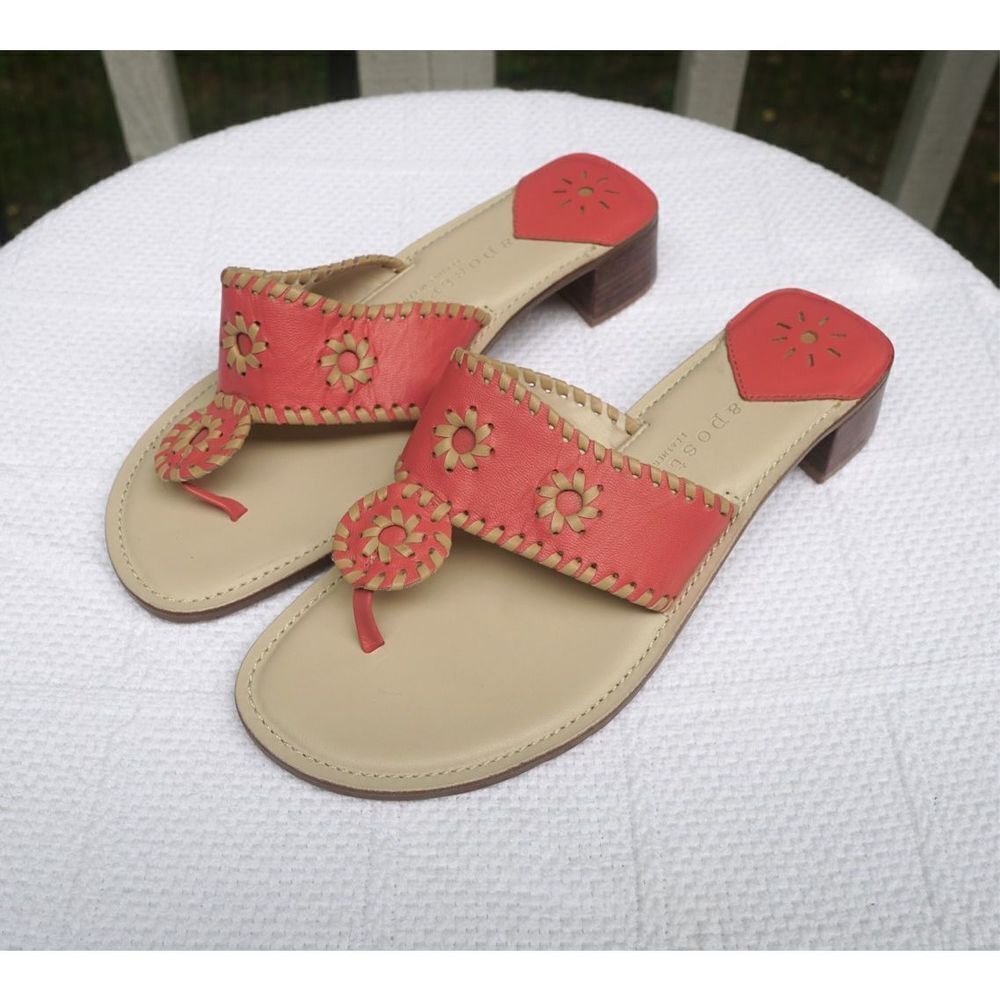 Apostrophe Jaclyn Coral Pink Leather Block Heel Sandal